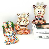 Animal Theme DIY Mini Square Crystal Glass Mosaic Craft Kit