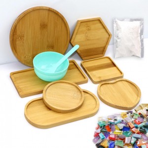 DIY Mosaic Coaster Set - Kids Educational Home Decor Craft